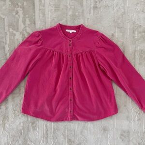 XiRENA hot pink micro corduroy shirt